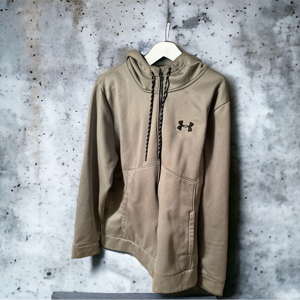 Gray under armour full zip hoodie